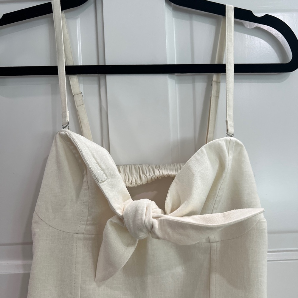 Solid & Striped White Linen Mini Dress - Brand New w Tag